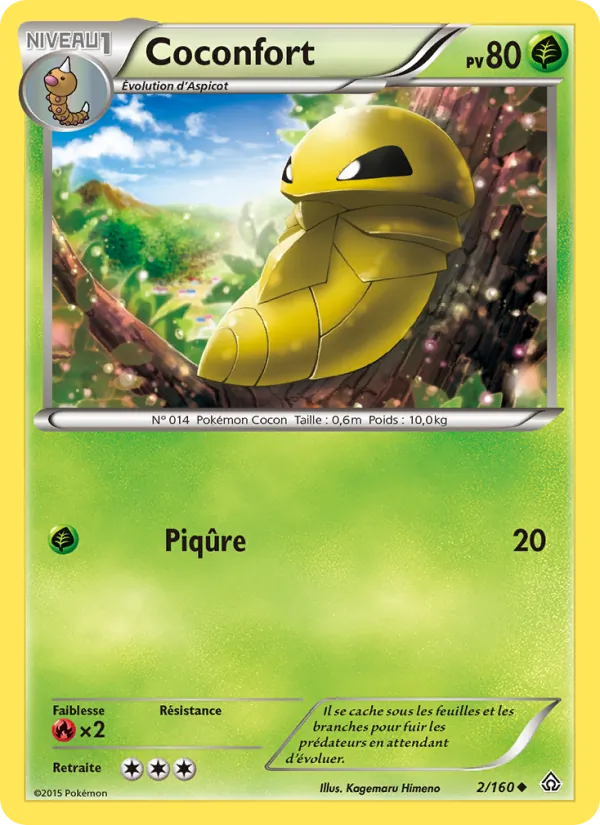Carte Pokémon Coconfort de l'extension Primo-Choc