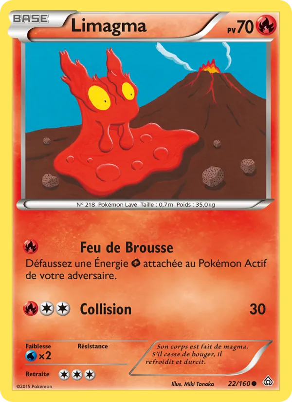 Carte Pokémon Limagma de l'extension Primo-Choc