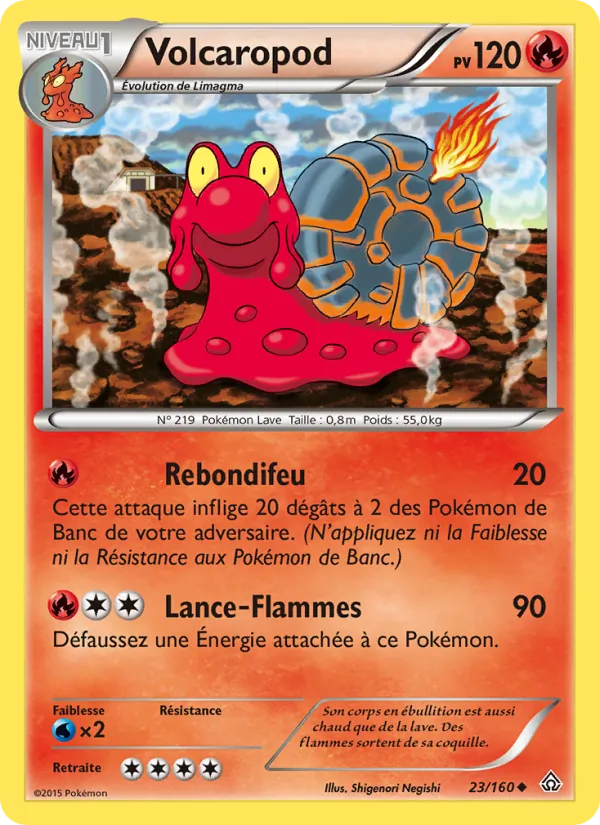 Carte Pokémon Volcaropod de l'extension Primo-Choc