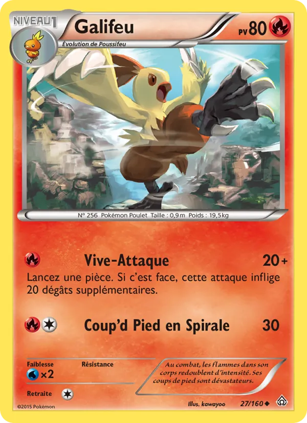 Carte Pokémon Galifeu de l'extension Primo-Choc