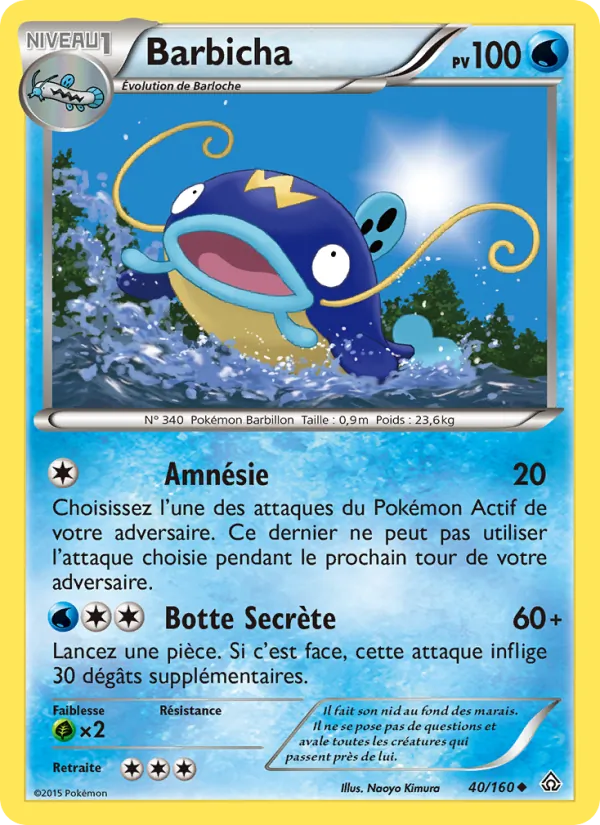 Carte Pokémon Barbicha de l'extension Primo-Choc