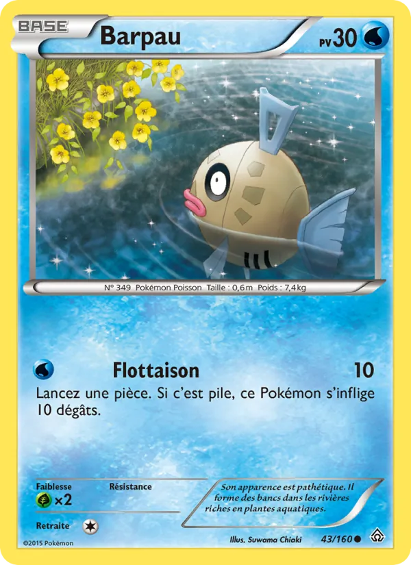 Carte Pokémon Barpau de l'extension Primo-Choc