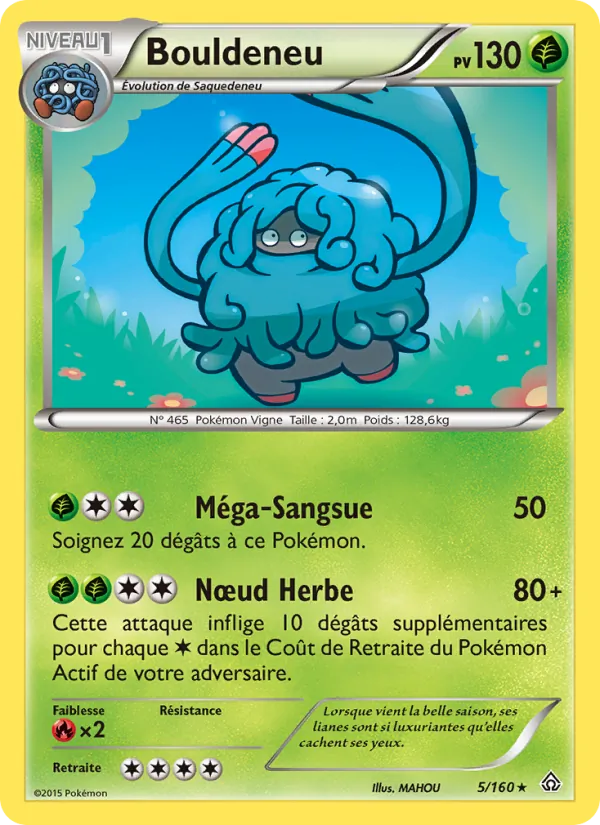 Carte Pokémon Bouldeneu de l'extension Primo-Choc