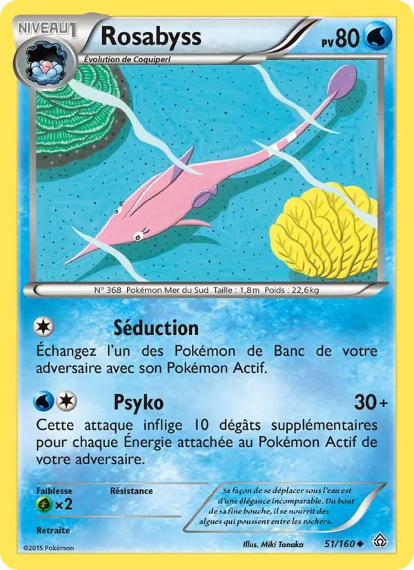 Carte Pokémon Rosabyss de l'extension Primo-Choc