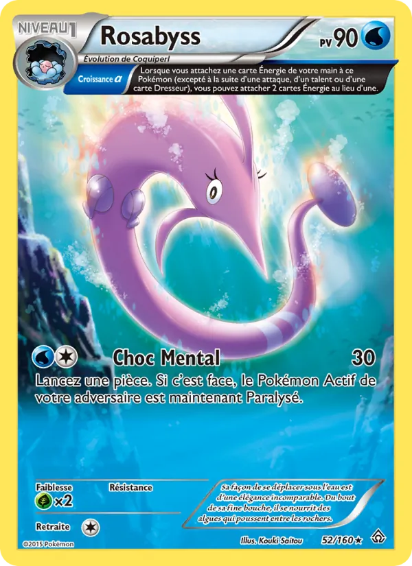 Carte Pokémon Rosabyss de l'extension Primo-Choc