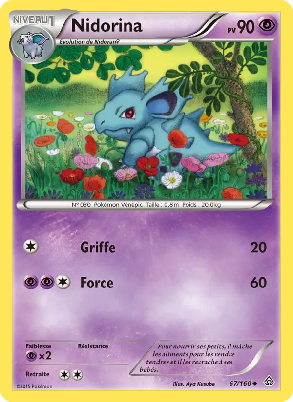 Carte Pokémon Nidorina de l'extension Primo-Choc