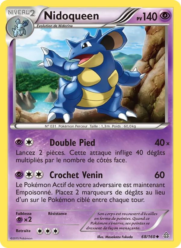 Carte Pokémon Nidoqueen de l'extension Primo-Choc