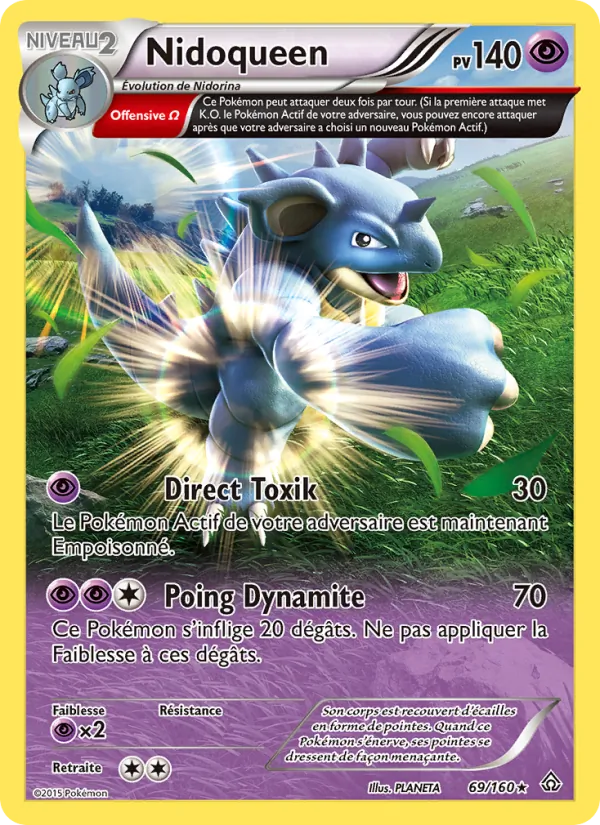 Carte Pokémon Nidoqueen de l'extension Primo-Choc
