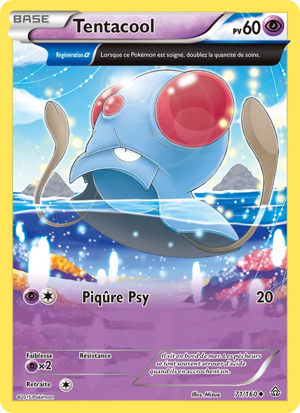 Carte Pokémon Tentacool de l'extension Primo-Choc