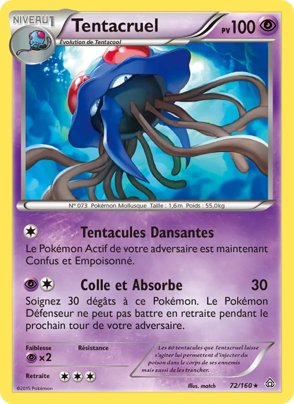 Carte Pokémon Tentacruel de l'extension Primo-Choc