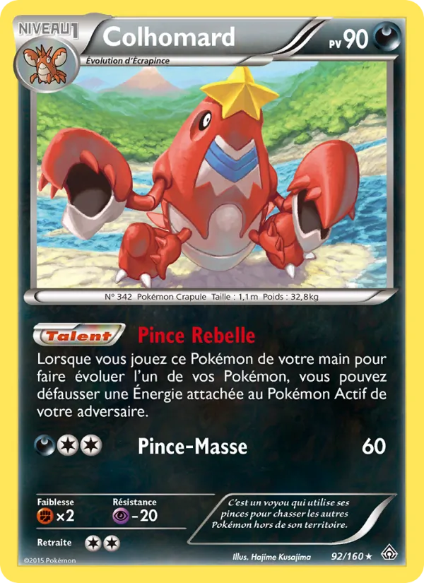 Carte Pokémon Colhomard de l'extension Primo-Choc