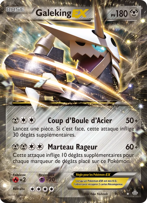Carte Pokémon Galeking EX de l'extension Primo-Choc