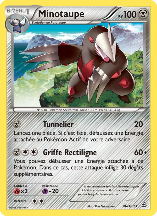 Carte Pokémon Minotaupe de l'extension Primo-Choc