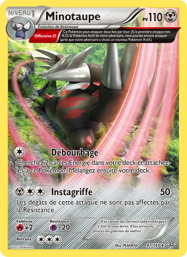 Carte Pokémon Minotaupe de l'extension Primo-Choc