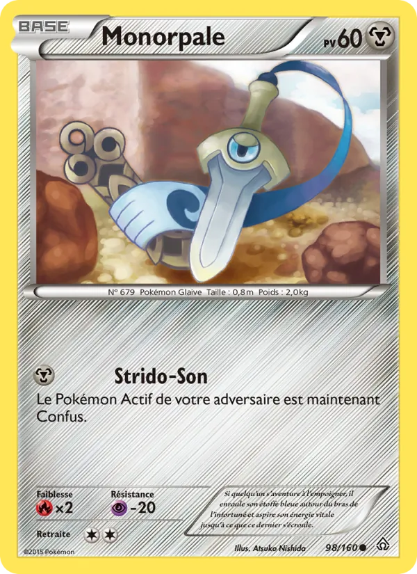 Carte Pokémon Monorpale de l'extension Primo-Choc