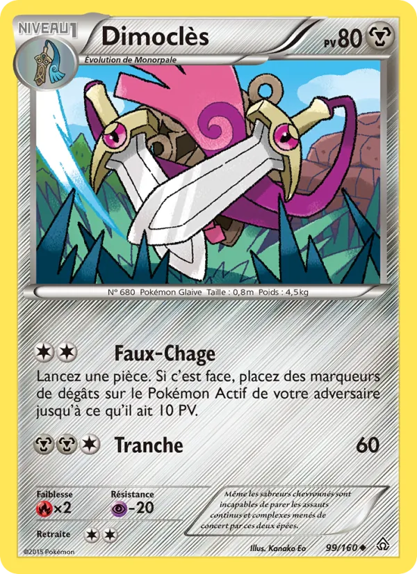 Carte Pokémon Dimoclès de l'extension Primo-Choc