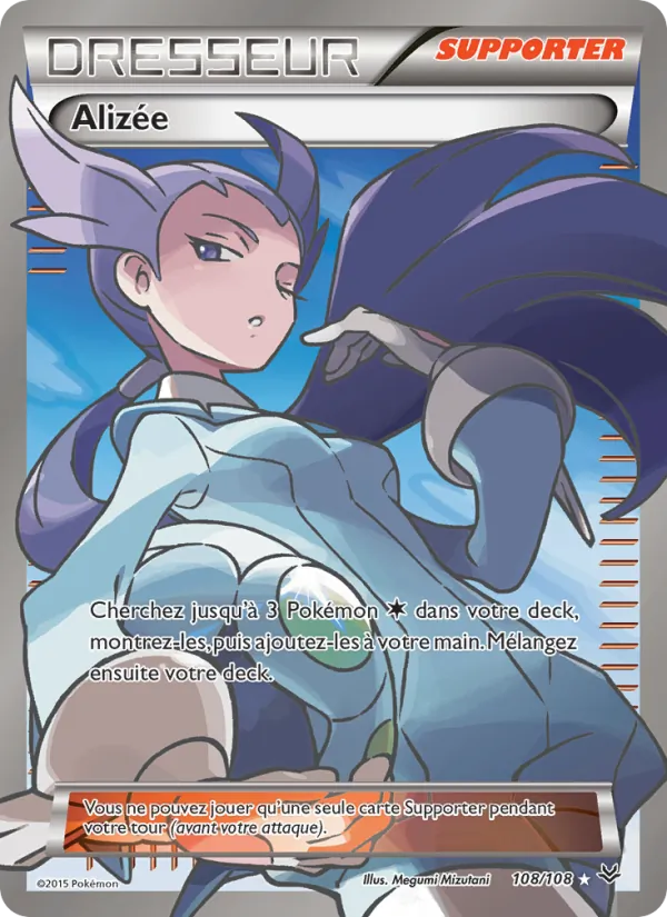 Carte Pokémon Alizée de l'extension Ciel Rugissant