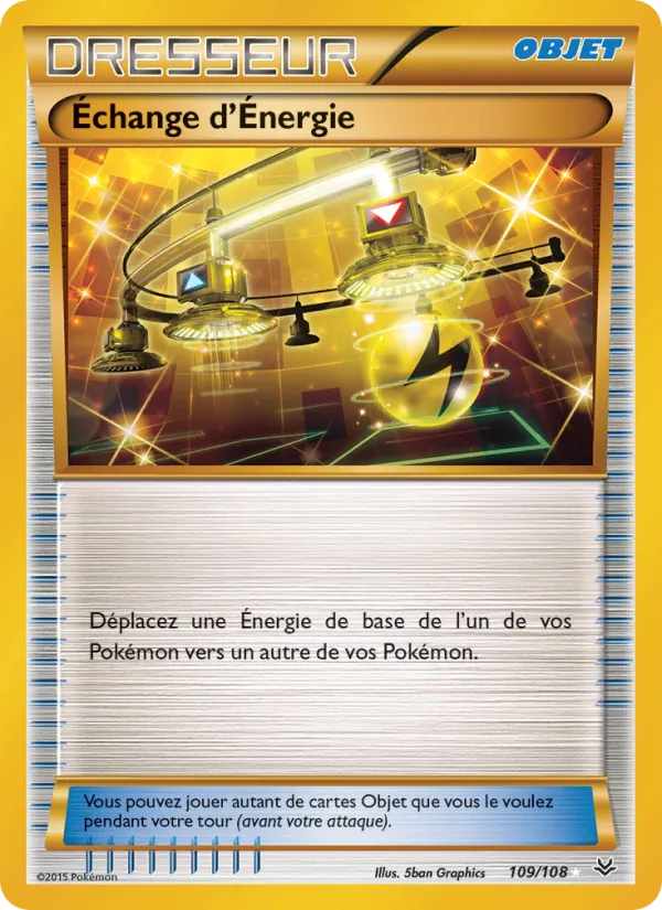 Carte Pokémon Échange d'Énergie de l'extension Ciel Rugissant