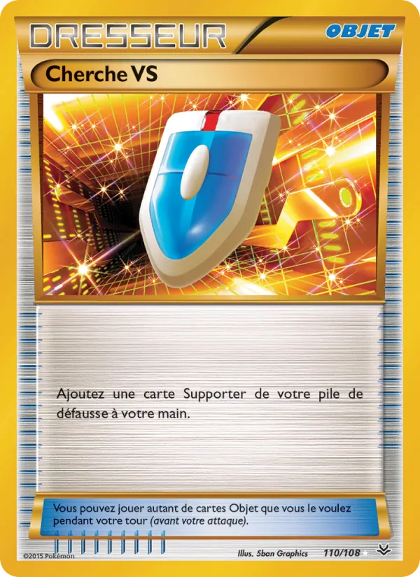 Carte Pokémon Cherche VS de l'extension Ciel Rugissant