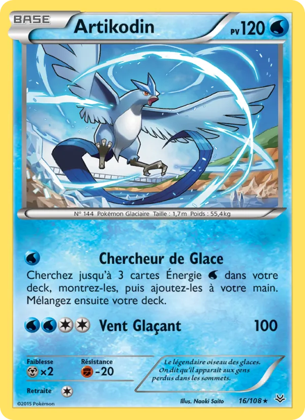 Carte Pokémon Artikodin de l'extension Ciel Rugissant