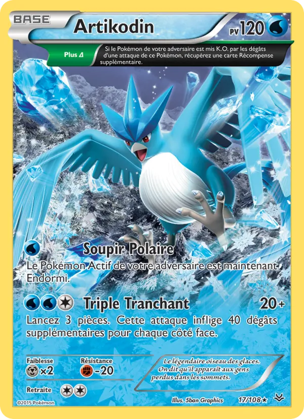 Carte Pokémon Artikodin de l'extension Ciel Rugissant