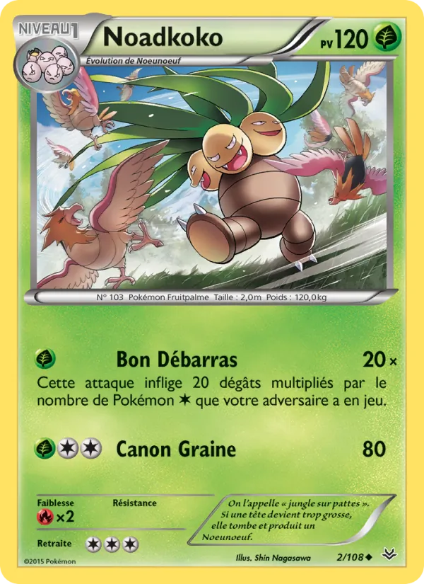 Carte Pokémon Noadkoko de l'extension Ciel Rugissant