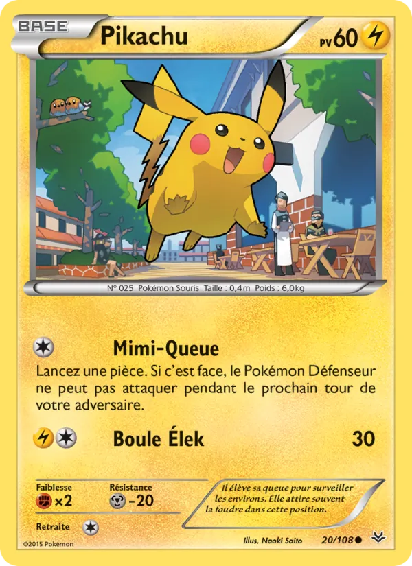 Carte Pokémon Pikachu de l'extension Ciel Rugissant