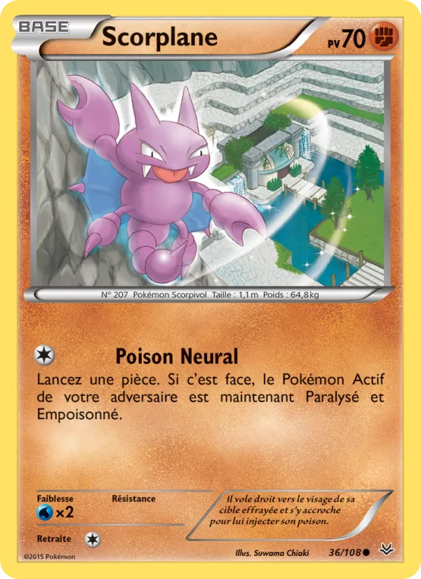 Carte Pokémon Scorplane de l'extension Ciel Rugissant