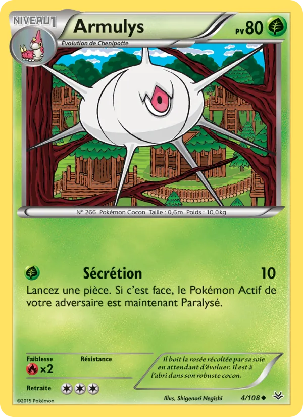 Carte Pokémon Armulys de l'extension Ciel Rugissant