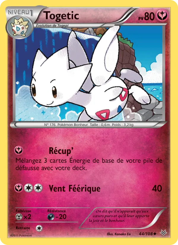 Carte Pokémon Togetic de l'extension Ciel Rugissant