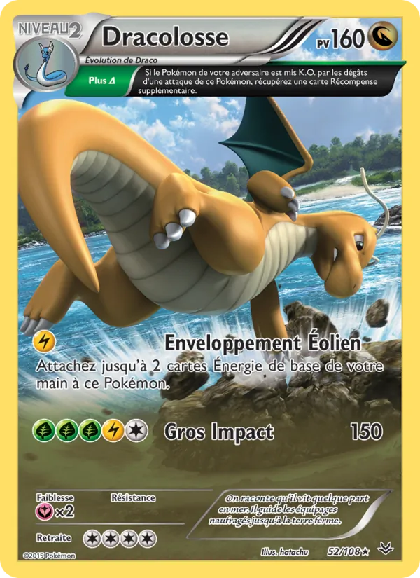 Carte Pokémon Dracolosse de l'extension Ciel Rugissant