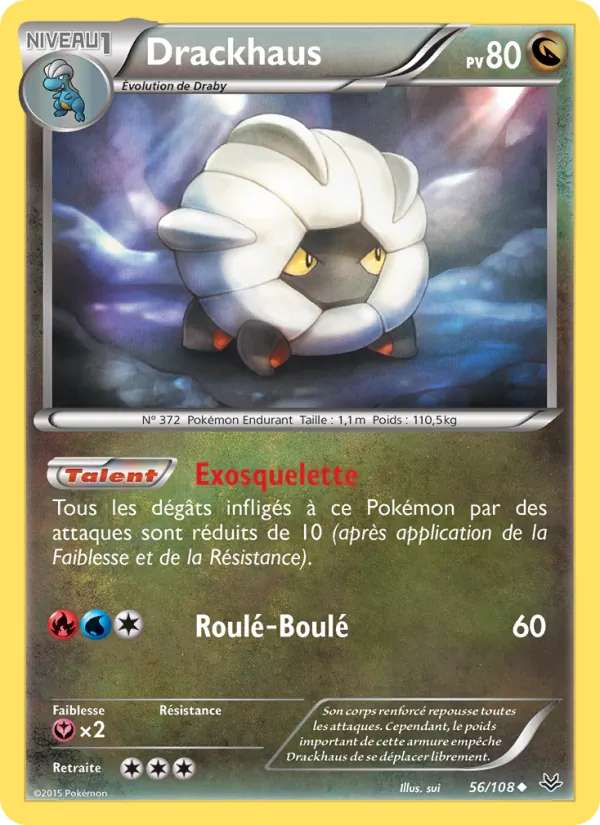 Carte Pokémon Drackhaus de l'extension Ciel Rugissant