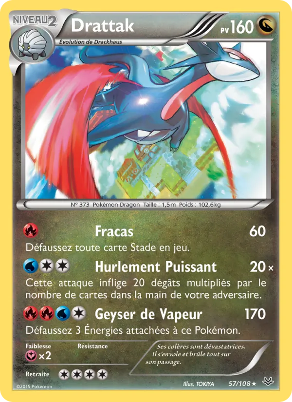 Carte Pokémon Drattak de l'extension Ciel Rugissant