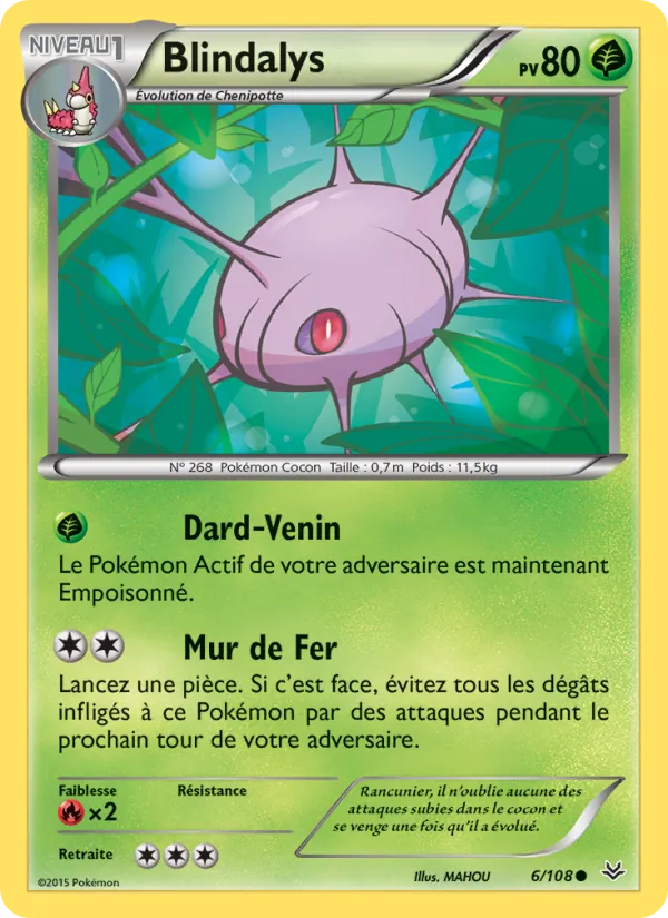 Carte Pokémon Blindalys de l'extension Ciel Rugissant
