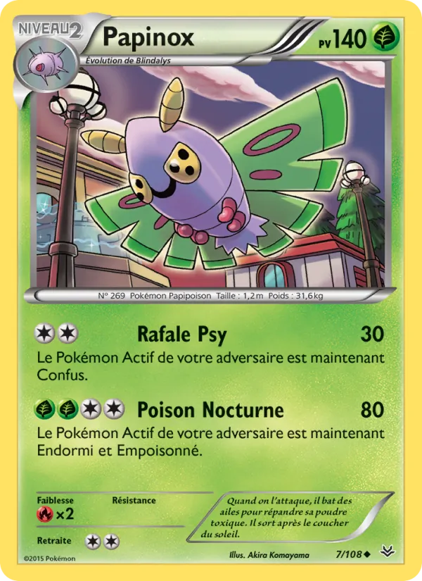 Carte Pokémon Papinox de l'extension Ciel Rugissant