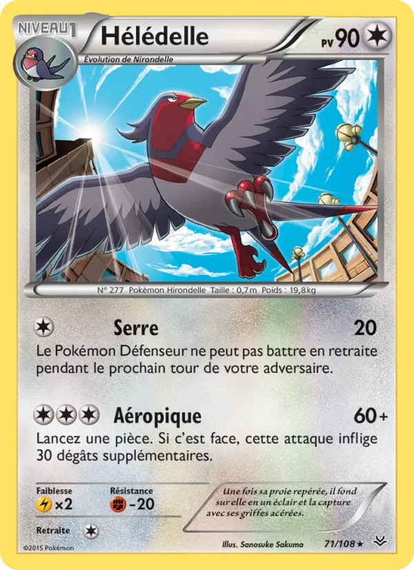 Carte Pokémon Hélédelle de l'extension Ciel Rugissant
