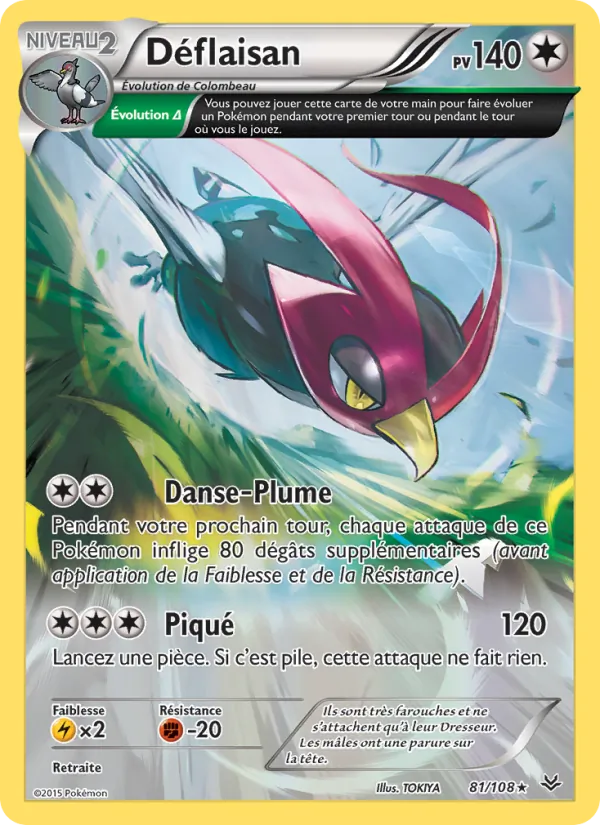 Carte Pokémon Déflaisan de l'extension Ciel Rugissant