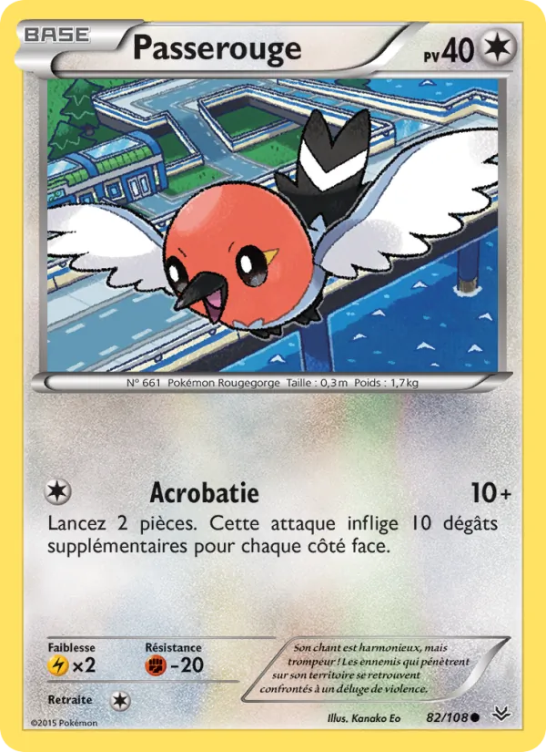 Carte Pokémon Passerouge de l'extension Ciel Rugissant