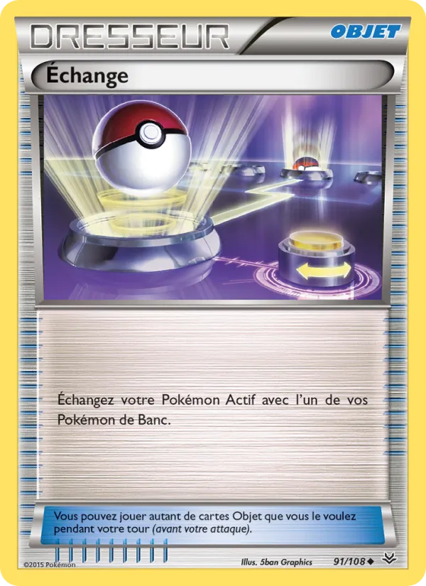 Carte Pokémon Échange de l'extension Ciel Rugissant