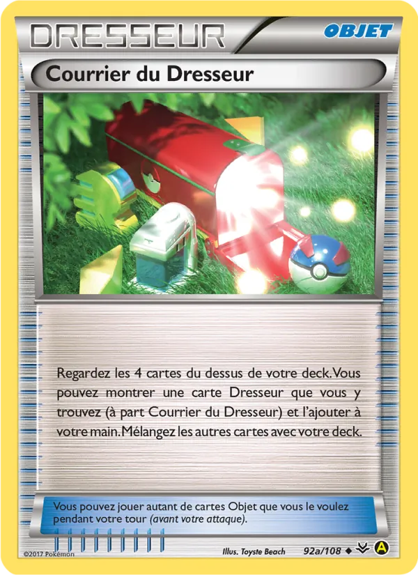 Carte Pokémon Courrier du Dresseur de l'extension Ciel Rugissant