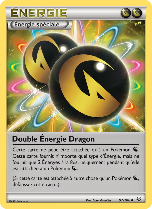 Carte Pokémon Double Énergie Dragon de l'extension Ciel Rugissant