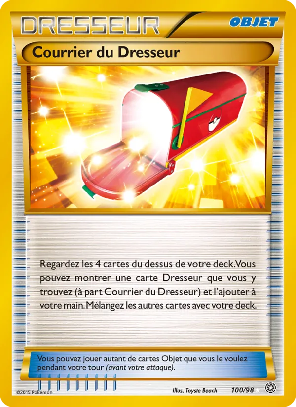 Carte Pokémon Courrier du Dresseur de l'extension Origines Antiques