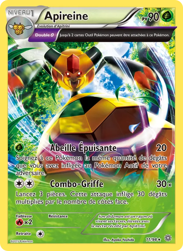 Carte Pokémon Apireine de l'extension Origines Antiques