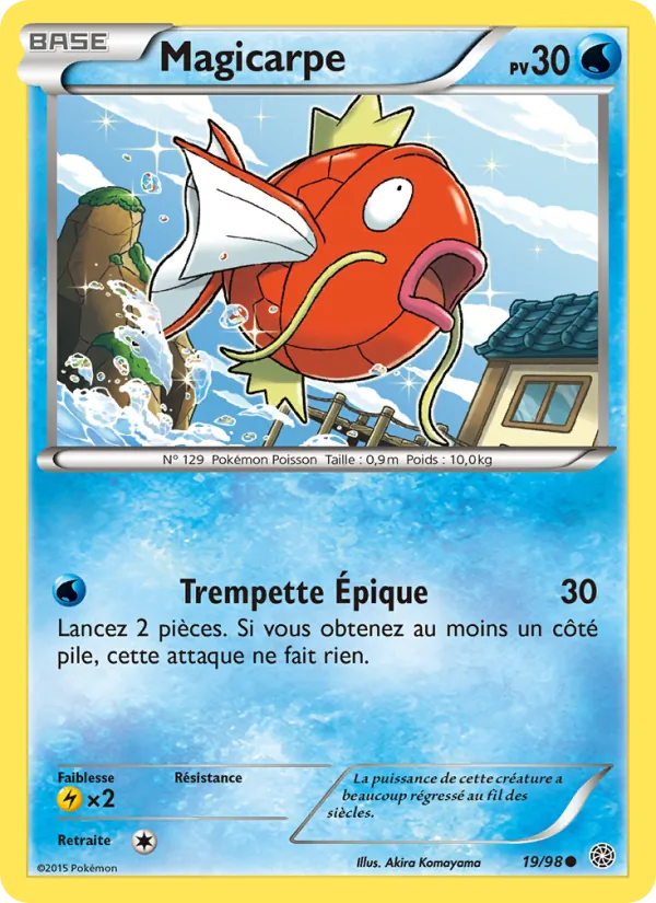 Carte Pokémon Magicarpe de l'extension Origines Antiques