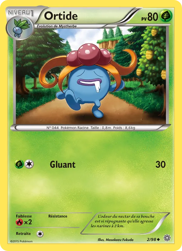 Carte Pokémon Ortide de l'extension Origines Antiques