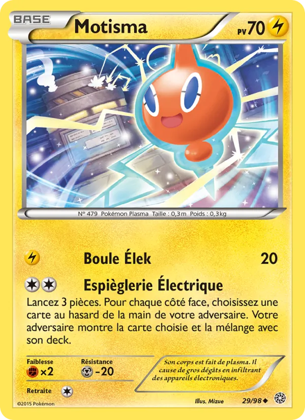 Carte Pokémon Motisma de l'extension Origines Antiques