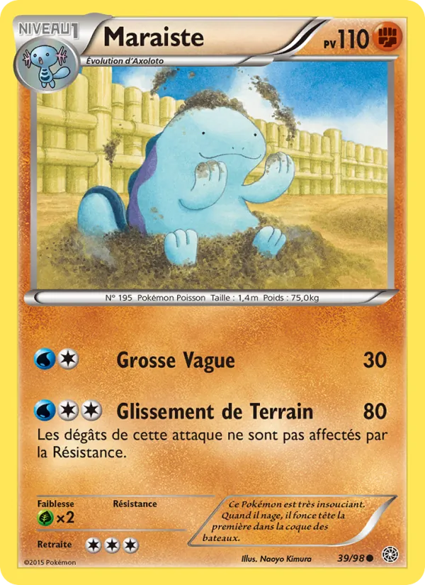 Carte Pokémon Maraiste de l'extension Origines Antiques