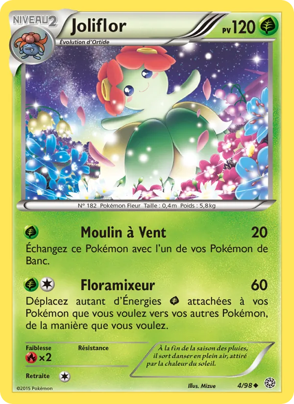 Carte Pokémon Joliflor de l'extension Origines Antiques