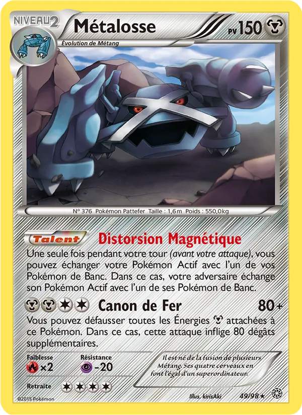 Carte Pokémon Métalosse de l'extension Origines Antiques