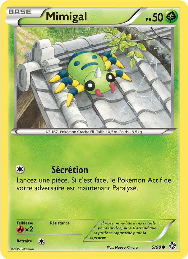 Carte Pokémon Mimigal de l'extension Origines Antiques